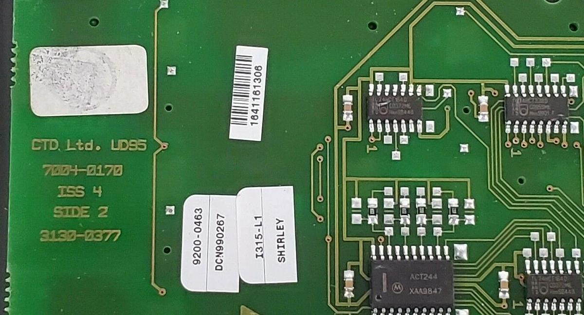 Used CONTROL TECHNIQUES 3130-0377 COUNTER CARD CONTROL 31300377, 7004-0170