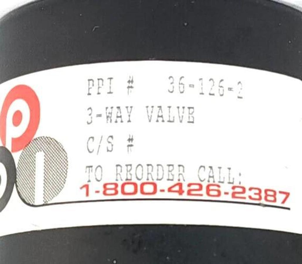 Used PETER PAUL 36-126-2 / 361262 3-WAY VALVE 7C-11-K24 *INCOMPLETE