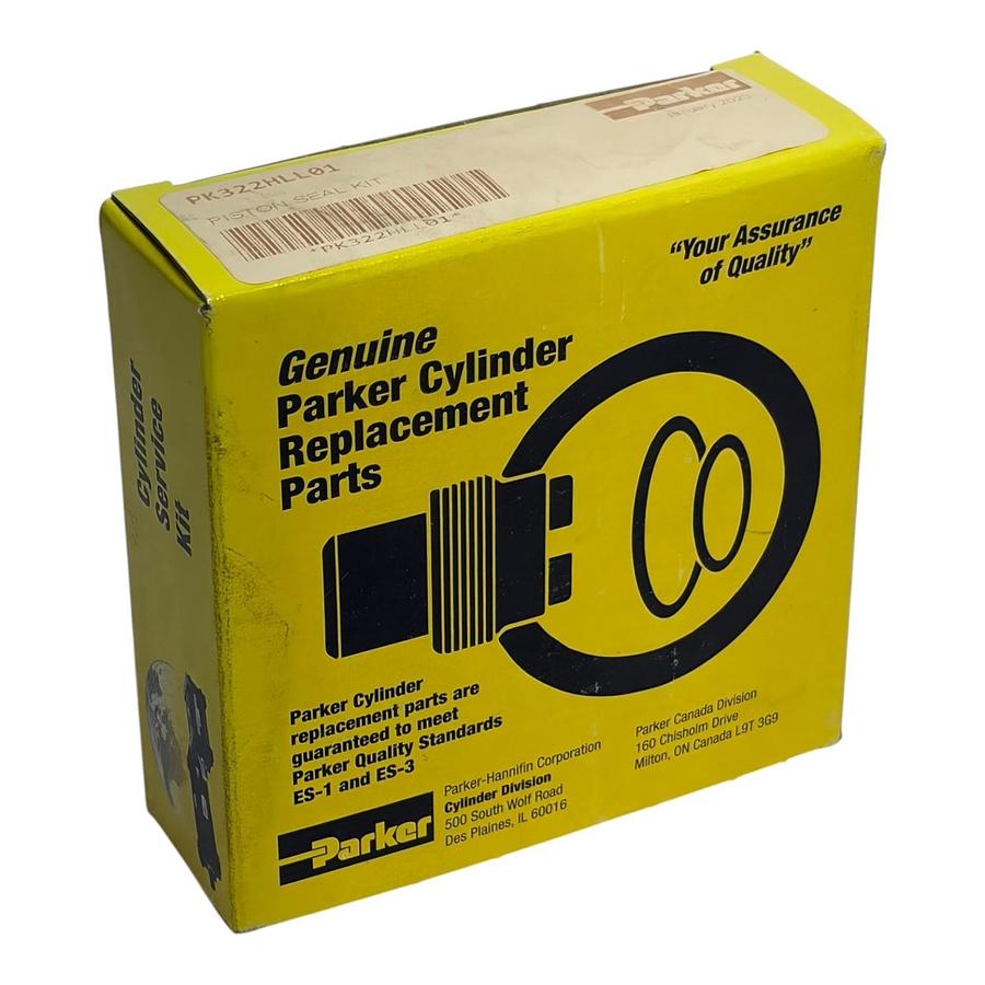Used Parker PK322HLL01 Hydraulic Cylinder Piston Seal Kit 3.25" Bore New