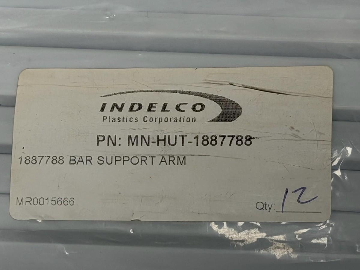 LOT OF 12 NEW INDELCO PLASTICS CORP. MN-HUT-1887788 BAR SUPPORT ARMS 1887788