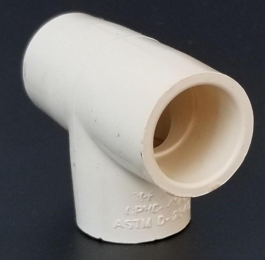 Used LOT OF 12 NEW CPF CHARLOTTE ASTM D-2846 T-FITTINGS CPVC-4120, CPF 1/2"