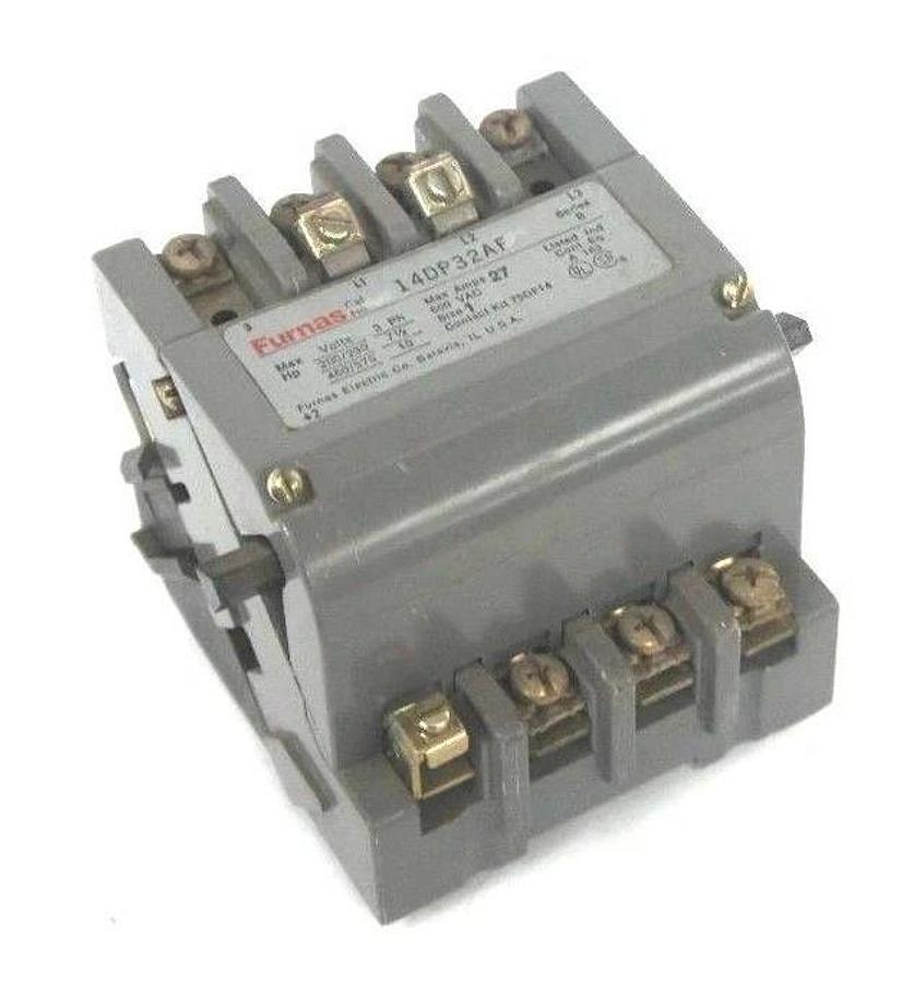 Used FURNAS 14DP32AF STARTER SER. B, 200-575 VAC, 7-1/2-10 HP, 27 MAX AMPS