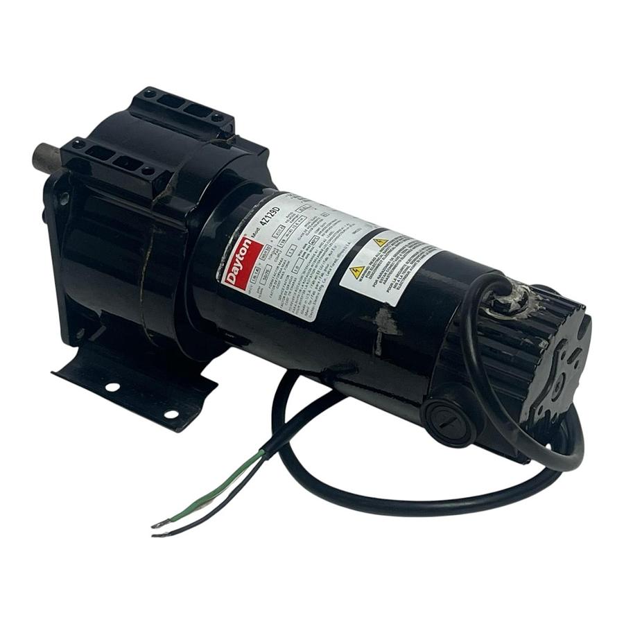 Used Dayton 4Z129D Parallel Shaft Permanent Magnet DC Gearmotor 1/8 HP 90V 50 RPM
