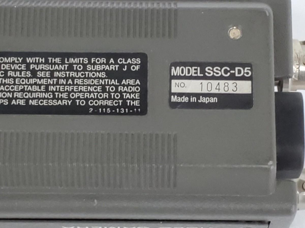 Used SONY SSC-D5 CCD VIDEO CAMERA SSCD5 W/ CABLE AND LENS