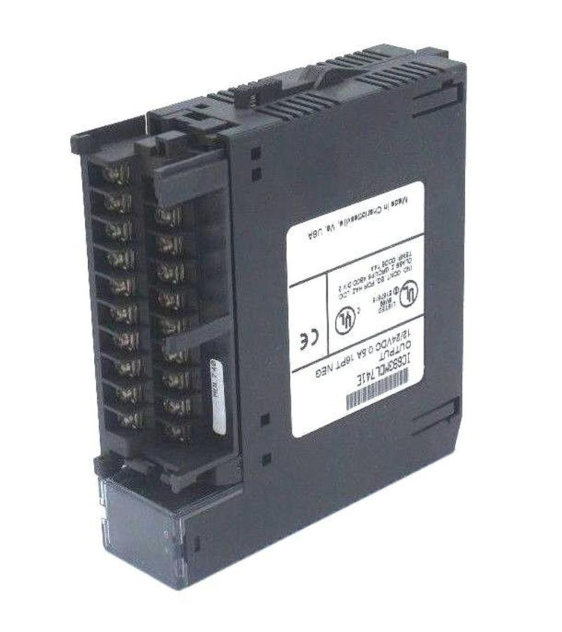 Used LOT OF 2 GE FANUC IC693MDL741E OUTPUT MODULES 12/24VDC, 0.5A, 16PT NEG