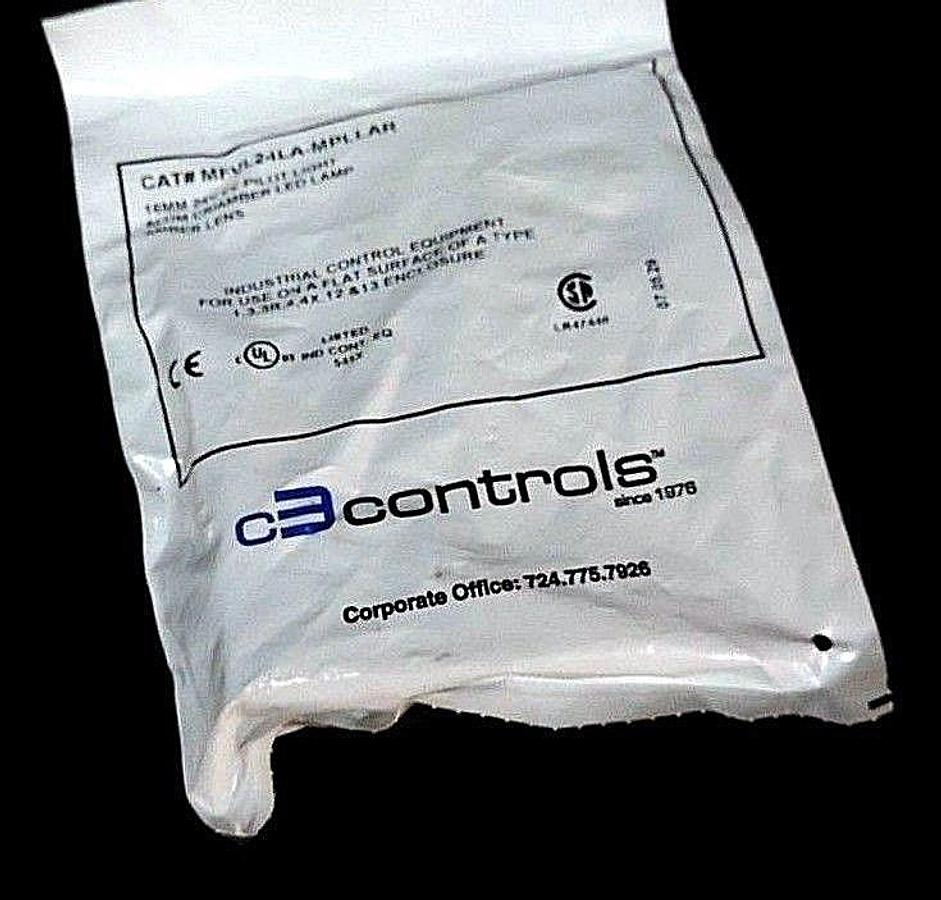 Used NEW C3 CONTROLS MFVL24LA-MPLLAR 16MM 24V AMBER PILOT LIGHT MFVL24LAMPLLAR