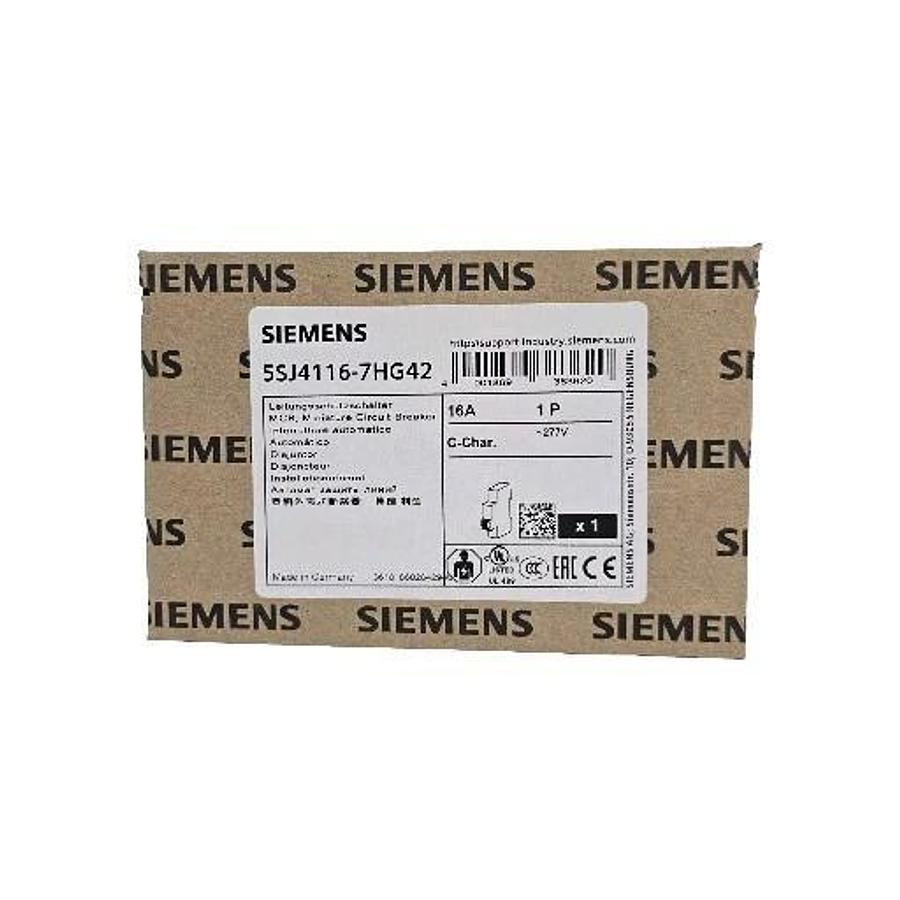 Used NIB SIEMENS 5SJ4116-7HG42 MINIATURE CIRCUIT BREAKER 5SJ41167HG42 16A 1P