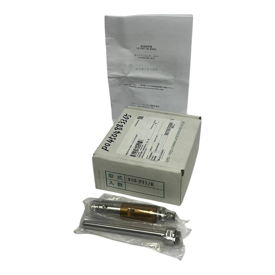 Unicontrols Model V10-PT1/8 Precision Fluid Dispensing Poppet Valve