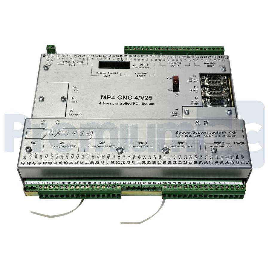 Used Zaugg Z-System MP4 CNC4/V25 CNC 4-Axis Controller PC - System MP4 VA.3-W NSNP