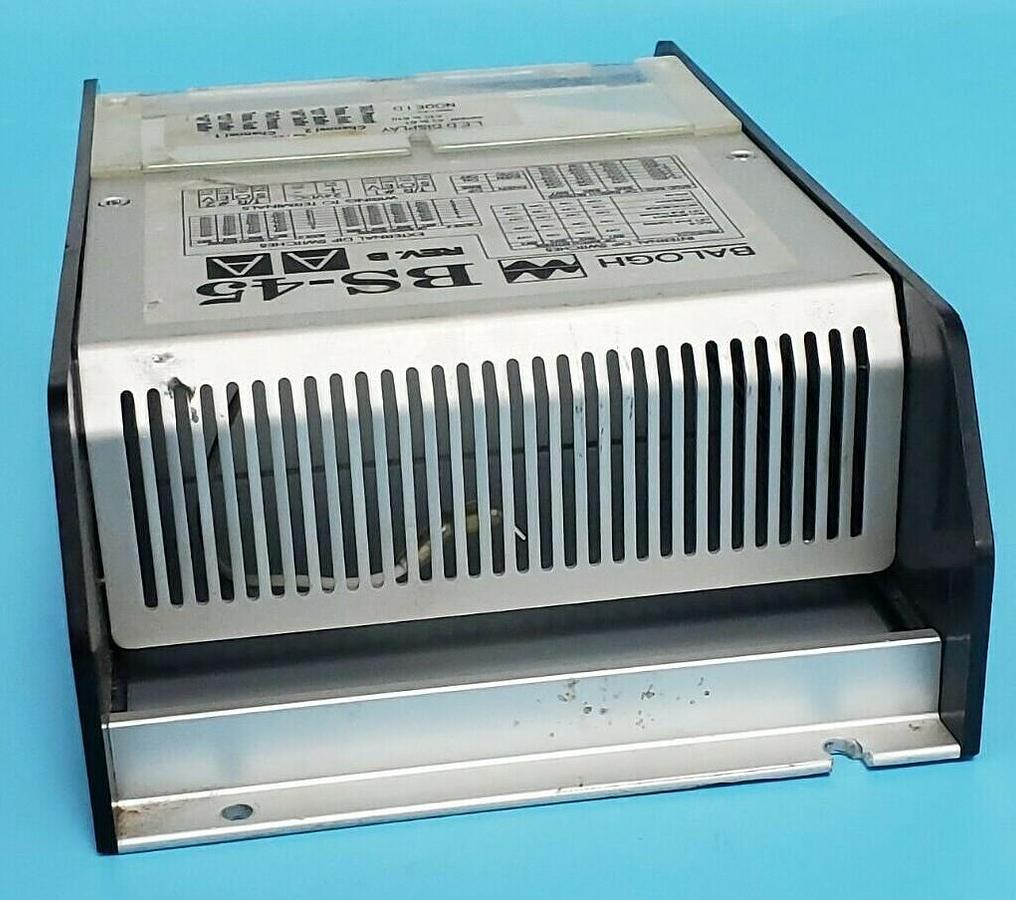 Used BALOGH BS-45AA SERIAL CONTROL UNIT REV. B HOUSING ASSEMBLY BS45AA