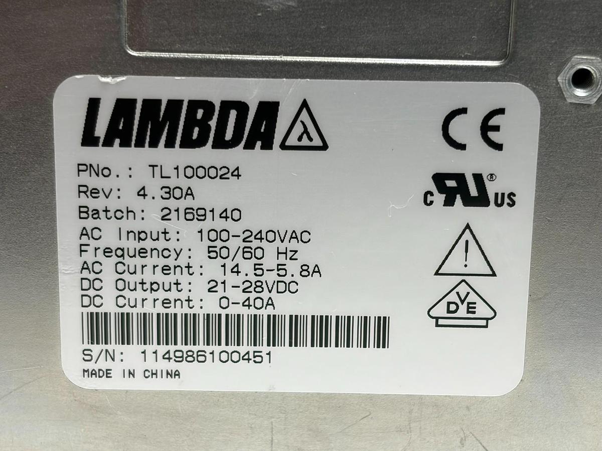 Used TDK Lambda TL100024 Power Supply 24V 40A 960W 1000W AC-DC Front End Clean Used