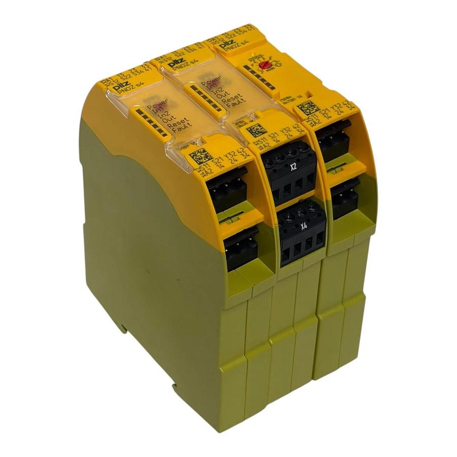 Used Lot of 3 Pilz PNOZ s4 24VDC Safety Relays 750104 PNOZsigma E-Stop 3n/o 1n/c