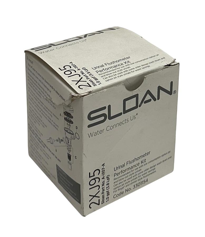 Used SLOAN A-1107-A / 2XJ95 / 3301154 URINAL FLUSHOMETER PERFORMANCE KIT 1GPF NSMP