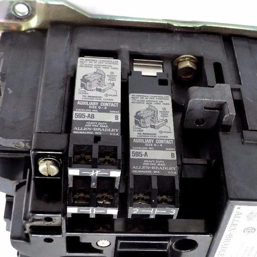 Used ALLEN BRADLEY 500-DOD930 SER. A SIZE 3 STARTER 90A 600V W/ CD236 COIL