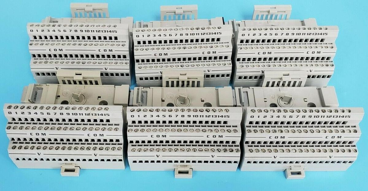 Used LOT OF 6 ALLEN BRADLEY 1794-TB3 TERMINAL BASES 1794TB3 SER. A REV. A01, 96145474