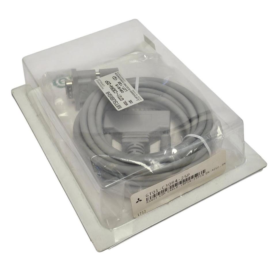 Used NEW MITSUBISHI GT01-C30R4-25P RS422 COM CABLE GT01C30R425P 3M LENGTH