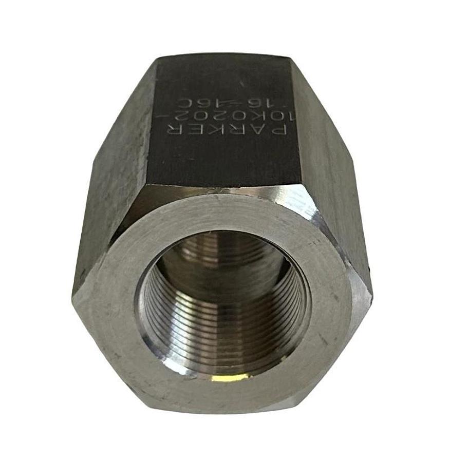 NEW PARKER 10K0202-16-16C / 10K02021616C STAINLESS STEEL NPT ADAPTER 10,000PSI