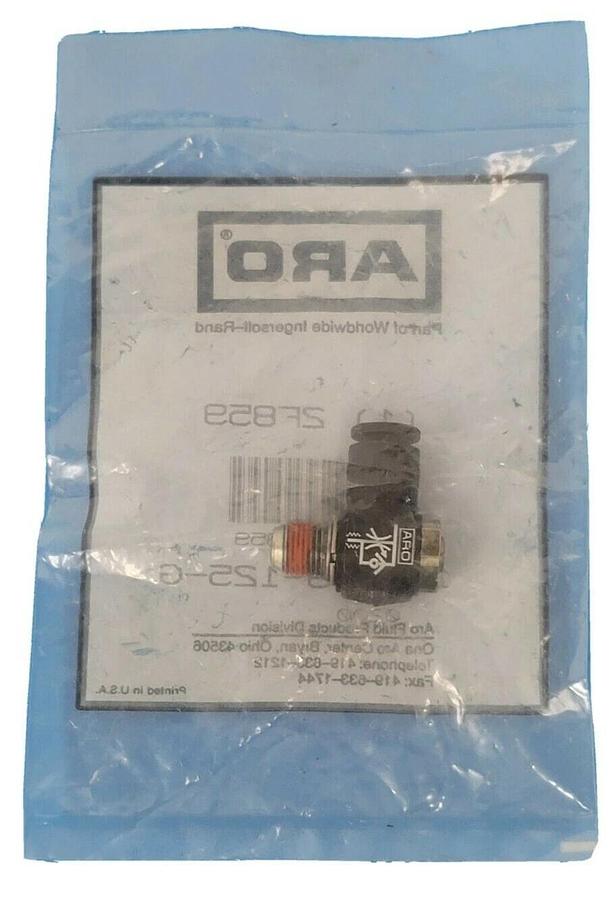 Used NEW ARO 2F859 ELBOW CYLINDER PORT FLOW CONTROL VALVE 1/8'' 119309-125-G