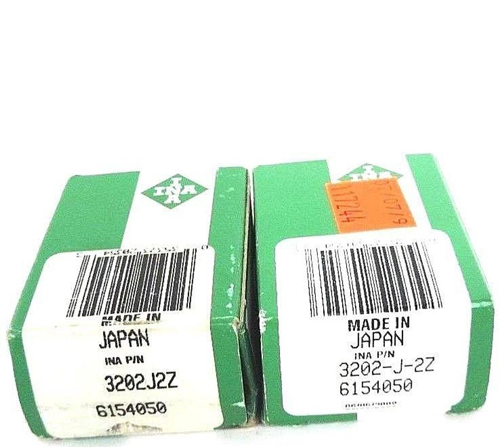 Used LOT OF 2 NIB INA 3202J2Z BALL BEARING 6154050