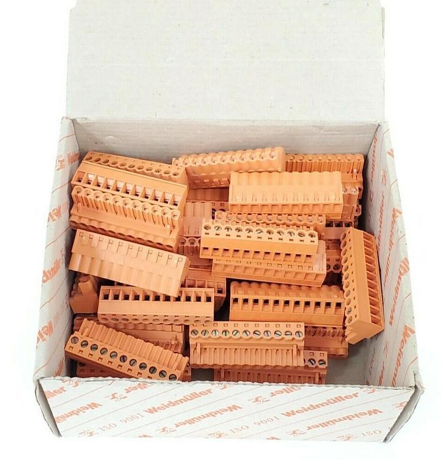 Used LOT OF 40 NEW WEIDMULLER 152736 CONNECTORS BLZ 5.08/11-SN-OR BLZ5.0811SNOR