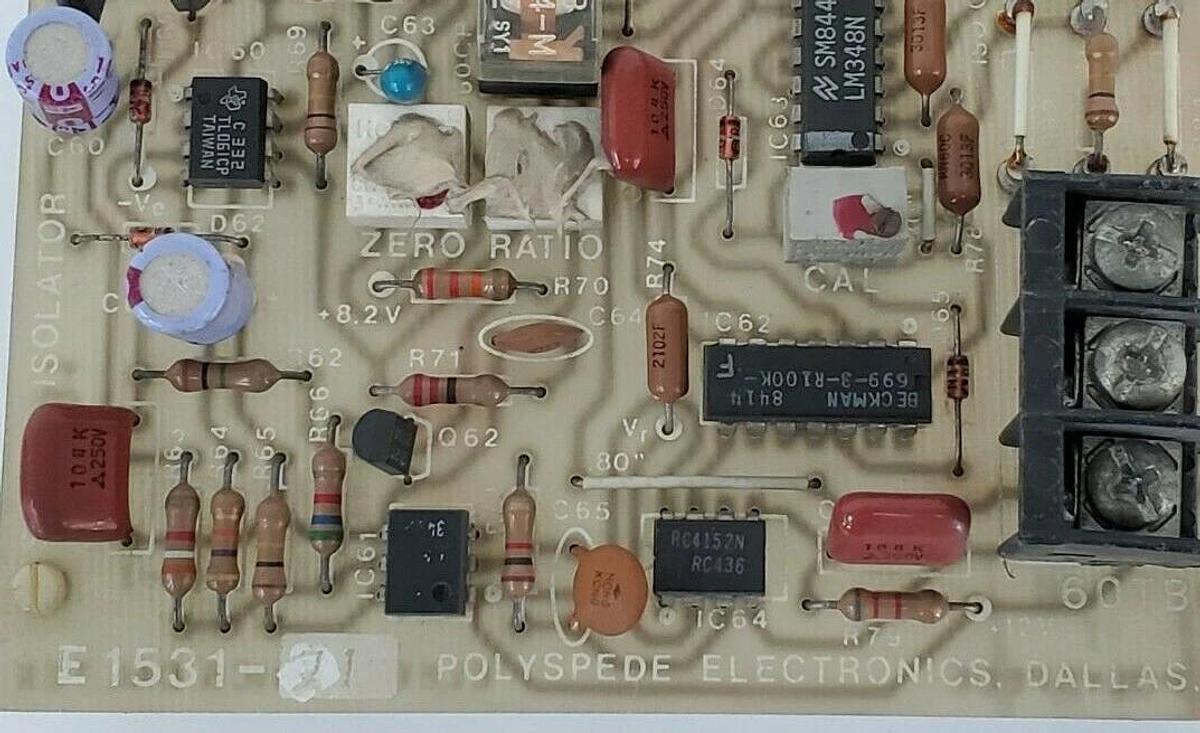 Used POLYSPEDE E1531-21 SIGNAL ISOLATOR BOARD E1531