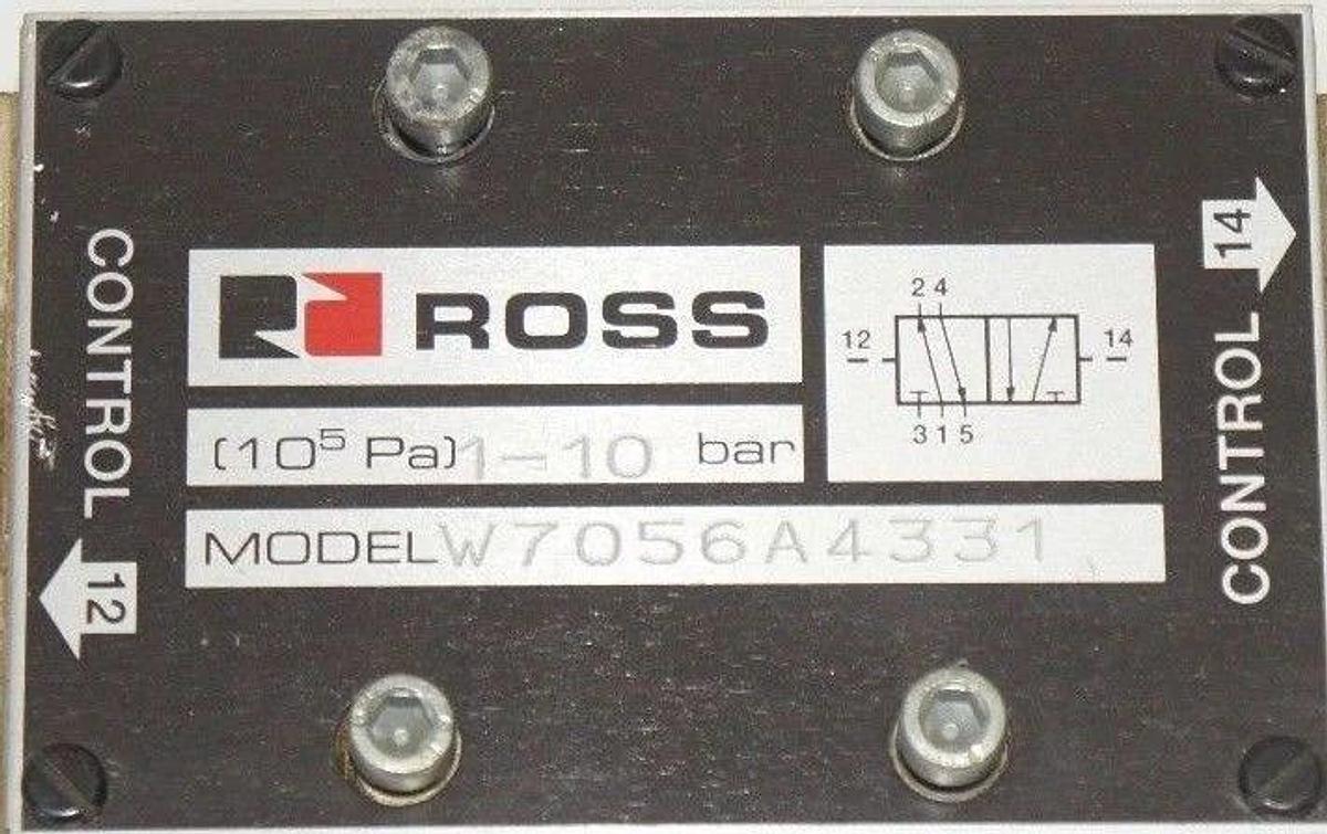 Used ROSS CONTROLS W7056A4331 PNEUMATIC CONTROL VALVE