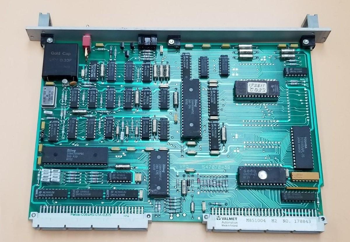 Used VALMET AUTOMATION M851004-M2 CPU MODULE 547070-3B M851004 547070-3A MT919