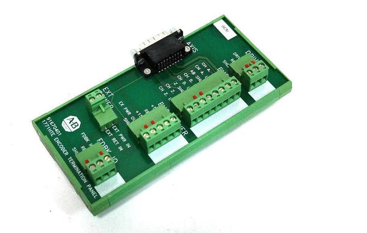 Used ALLEN BRADLEY 1771-HTE ENCODER TERMINATION PANEL 1771HTE 91670401