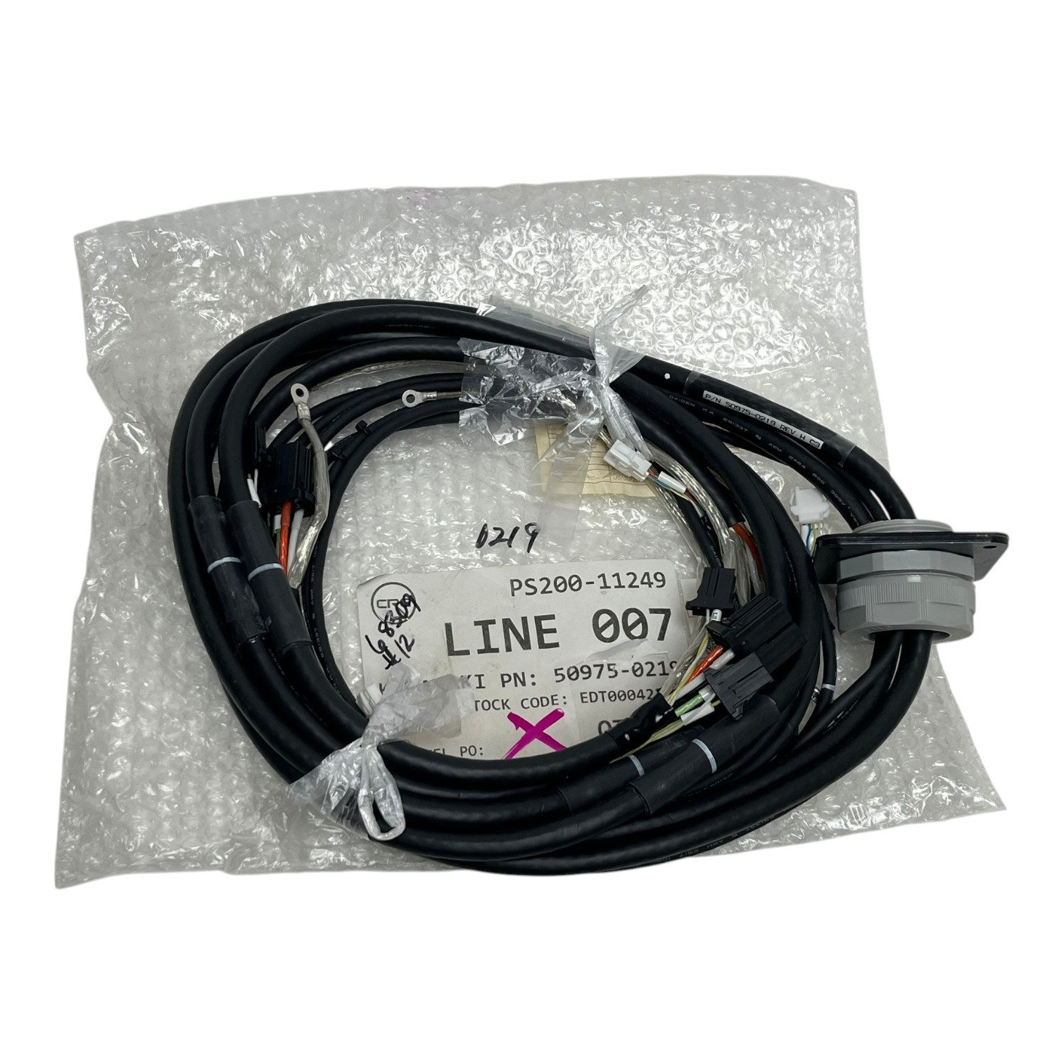 Used Kawasaki Robotics 50975-0219 Machine Harness Servo Cable Assembly New