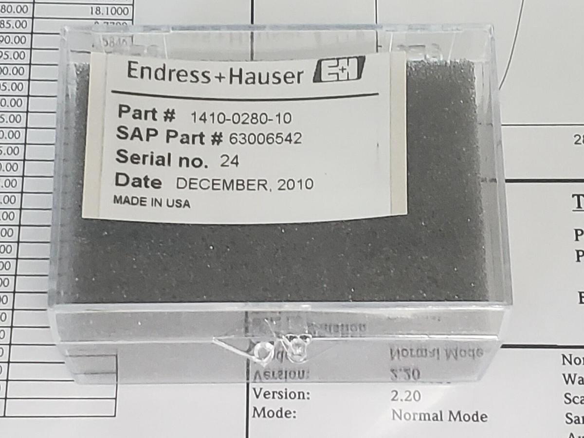 NEW ENDRESS + HAUSER 1410-0280-10 INTERFERENCE FILTER 63006542 REV. H 280BP10