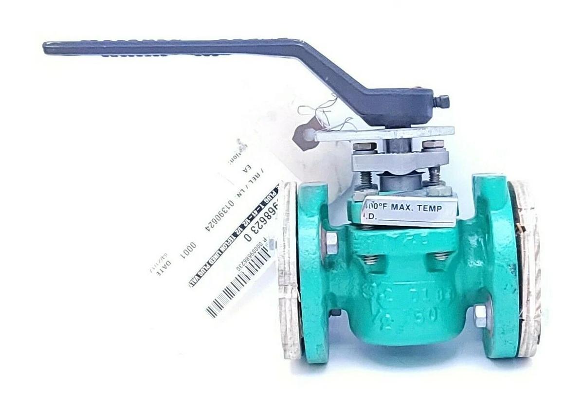 Used DURGO 1/2 & 3/4 G4 & T4 PLUGE VALVE T-41-1/2 1/2 TEFLON LINED