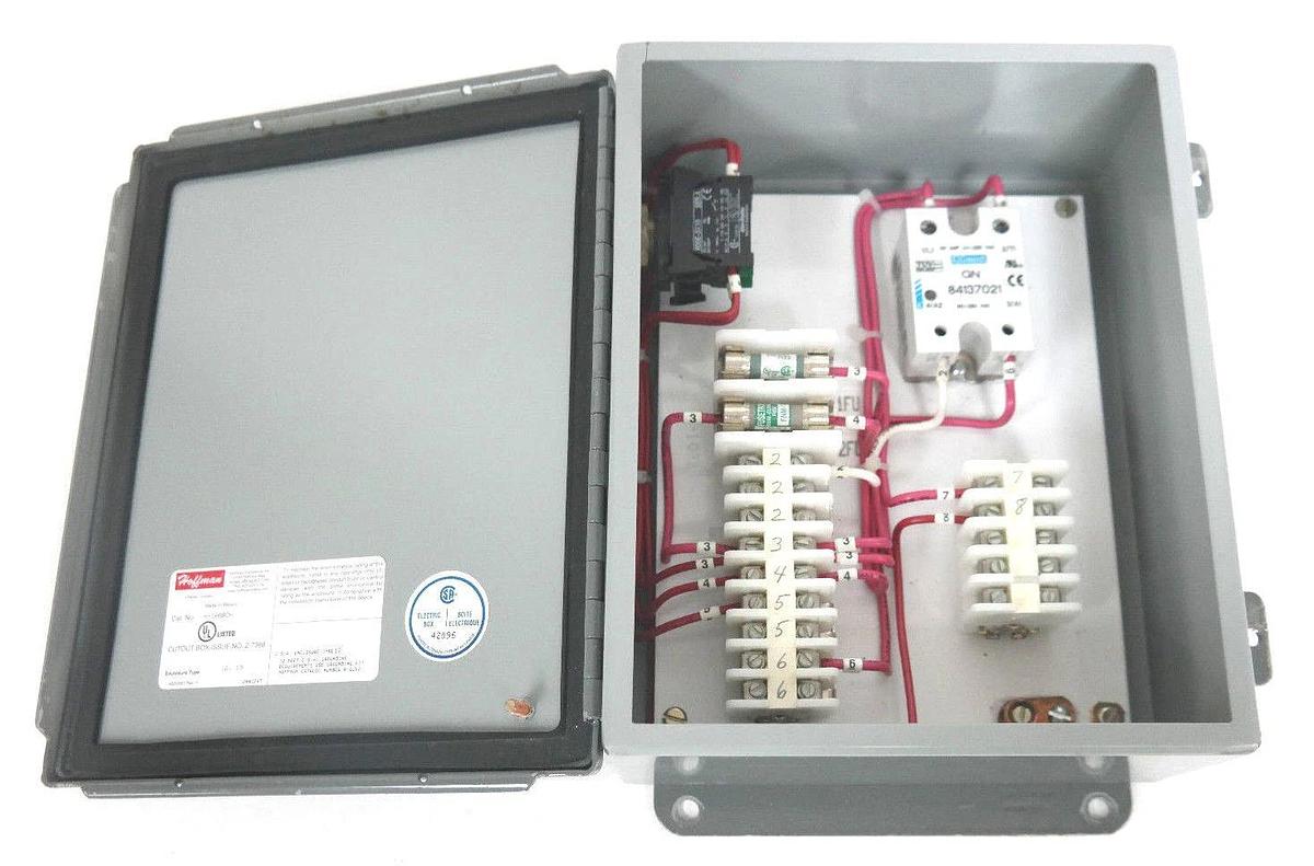 Used MOORFEED CORP. 441026 CONTROL PANEL A-1008CH ENCLOSURE