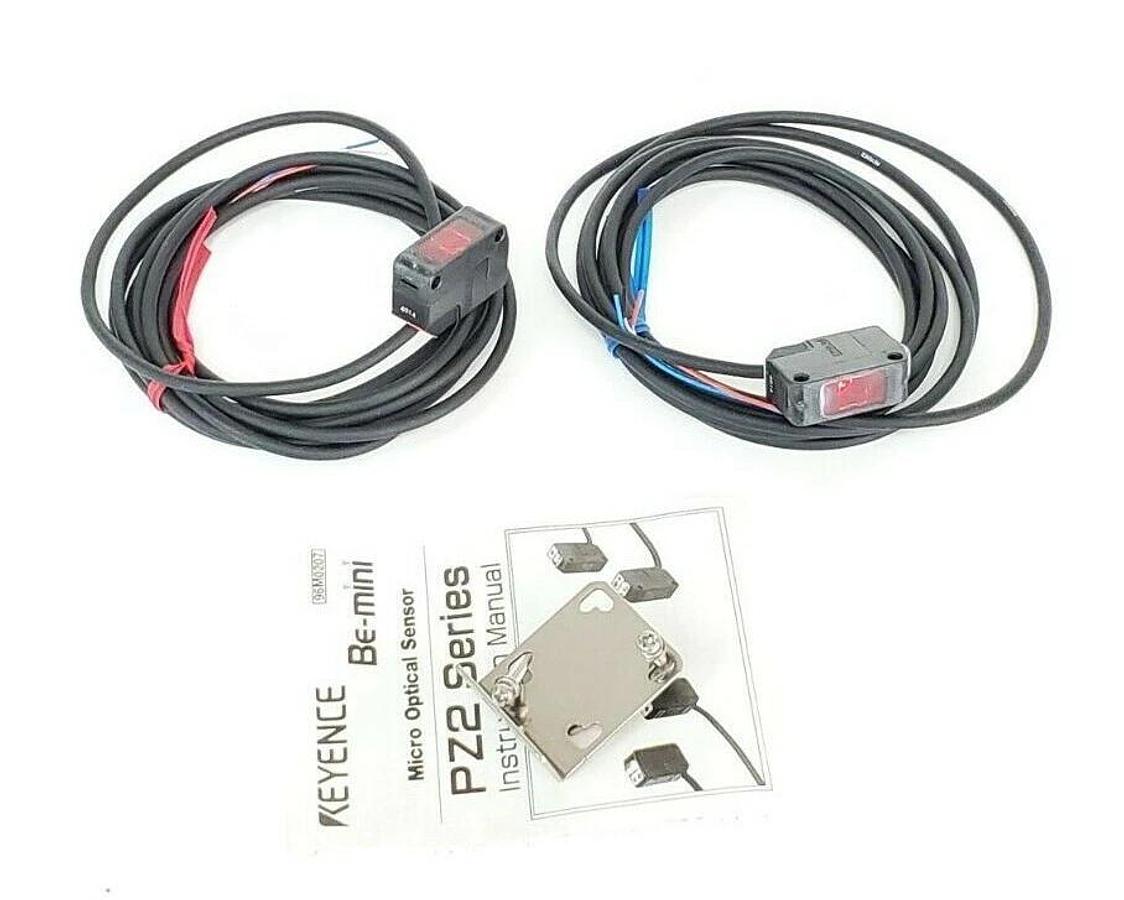 Used LOT OF 6 NIB KEYENCE PZ2-51 PHOTOELECTRIC SENSORS 7000MM RANGE W/AMPLIFIER PZ251