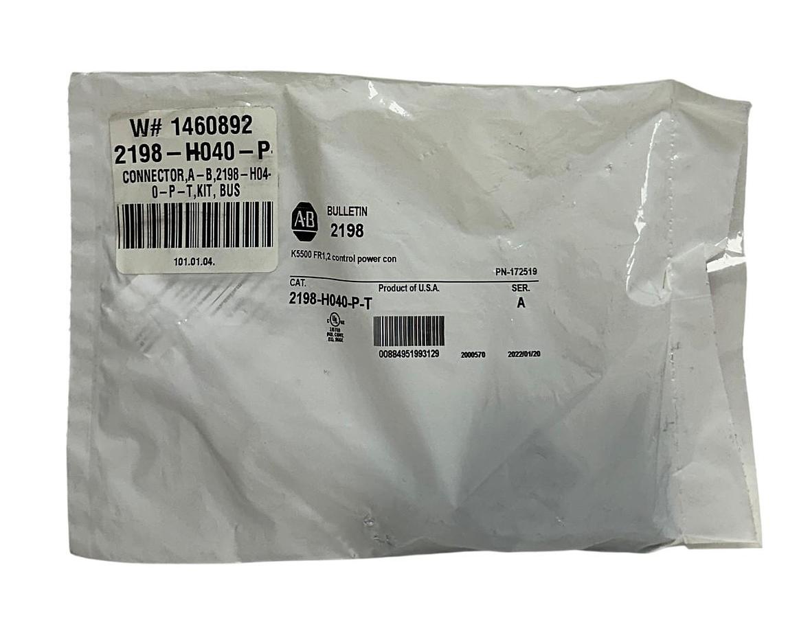 Used ALLEN BRADLEY 2198-H040-P-T /A Kinetix 5500 CONTROL POWER CONNECTOR FR1&2 NSFS