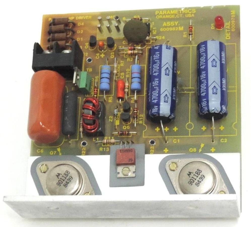 Refurbished REPAIRED PARAMETRICS 600982M DRIVER MODULE PJE 100414D
