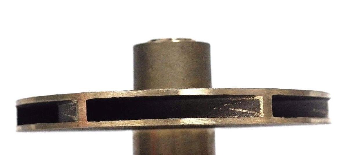 Used NEW GOULDS PUMP 444R227 VANE IMPELLER 9P1 47775-0431-7.375" BRASS