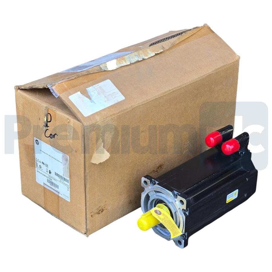 Open Pre-Owned Allen Bradley MPM-B1304M-MJ72AA /A MPM Servo Motor 480V w/o Brake