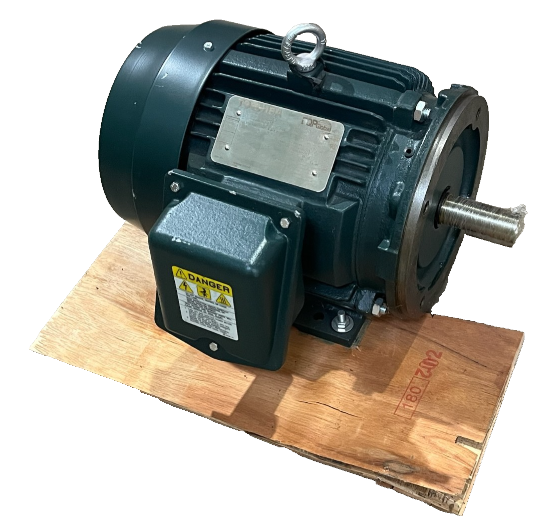 Used Toshiba 0034SDSR42A-P AC Motor | 3 HP | 1800 RPM | 3-Phase 460V | C-Face 182TC