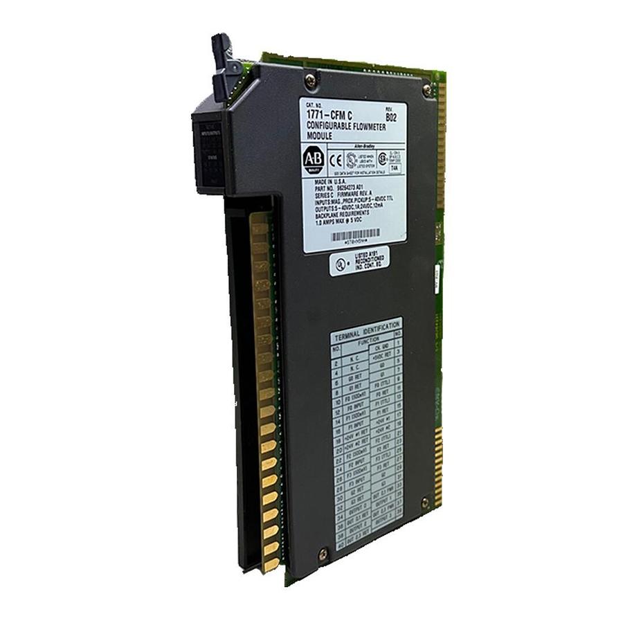 Used NEW ALLEN BRADLEY 1771-CFM /C CONFIGURABLE FLOWMETER MODULE REV. B02 1771CFM