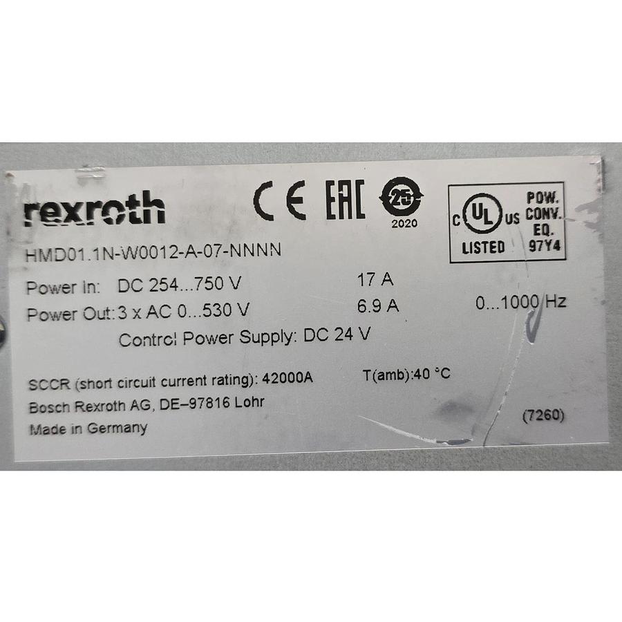 Used REXROTH CDB02.1B-ET-EC-EC-NN-S4-S4-NN-NN-FW R911338542 HMD01.1N-W0012-A-07-NNNN