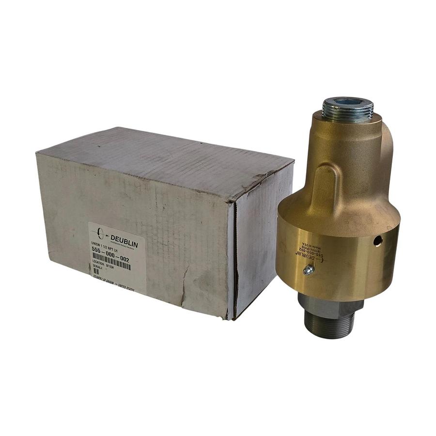 Deublin 555-000-002 | 555000002 Brass Rotary Union 1-1/2" NPT LH Thread NSMP