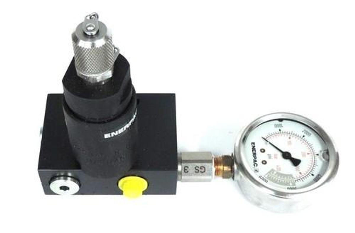 Used NIB ENERPAC MV722B PO CHECK VALVE W/ ACL22A ACCUMULATOR