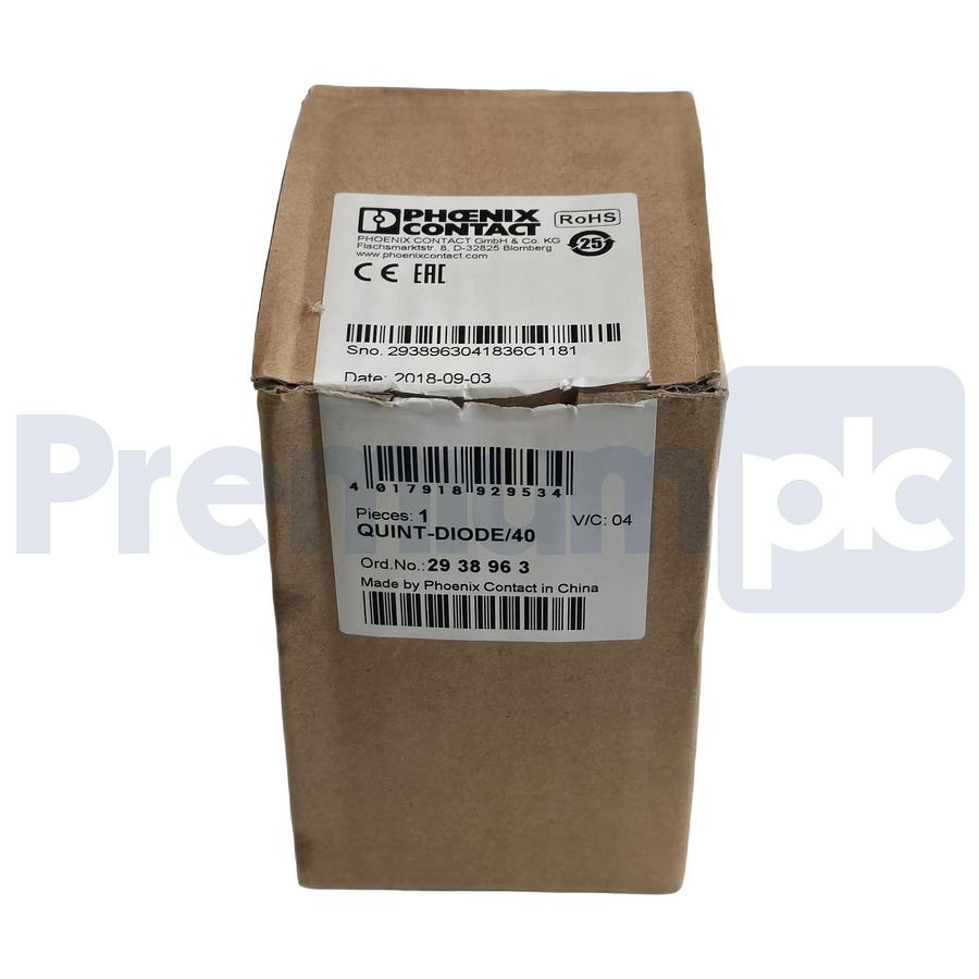 Used Phoenix Contact 2938963 | QUINT-DIODE/40 Redundancy Power Module 24VDC 40A NSMP
