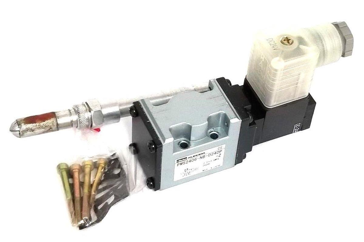 Used KURODA PMS2406-NB-D24DP-Z SOLENOID VALVE 24VDC FB, PMS2406NBD24DPZ