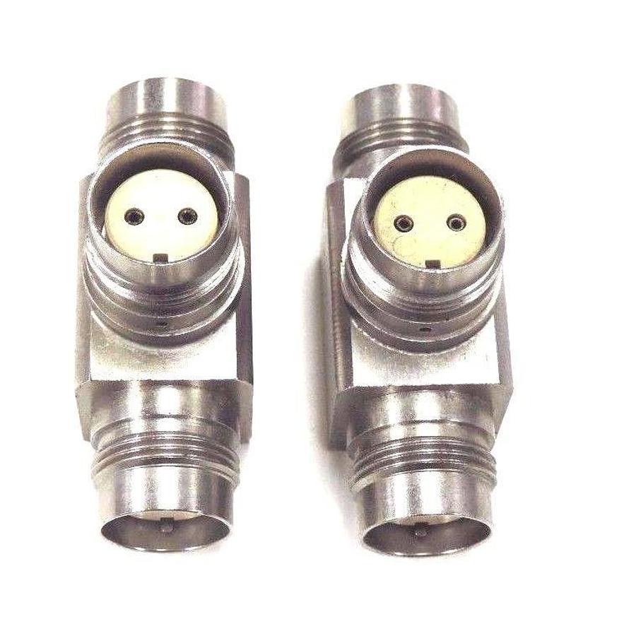 Used 2 AMPHENOL 82-5677 TWIN COAXIAL CONNECTORS 825677