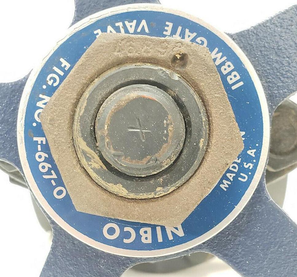 Used NIBCO F-667-0 IBBM 3" GATE VALVE 250 SWP 500 WOG 40155 F6670