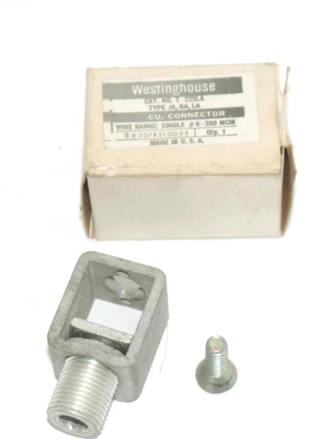 Used NIB WESTINGHOUSE T225LA PRESSURE TERMINAL CONNECTOR SINGLE #6 350 MCM CU