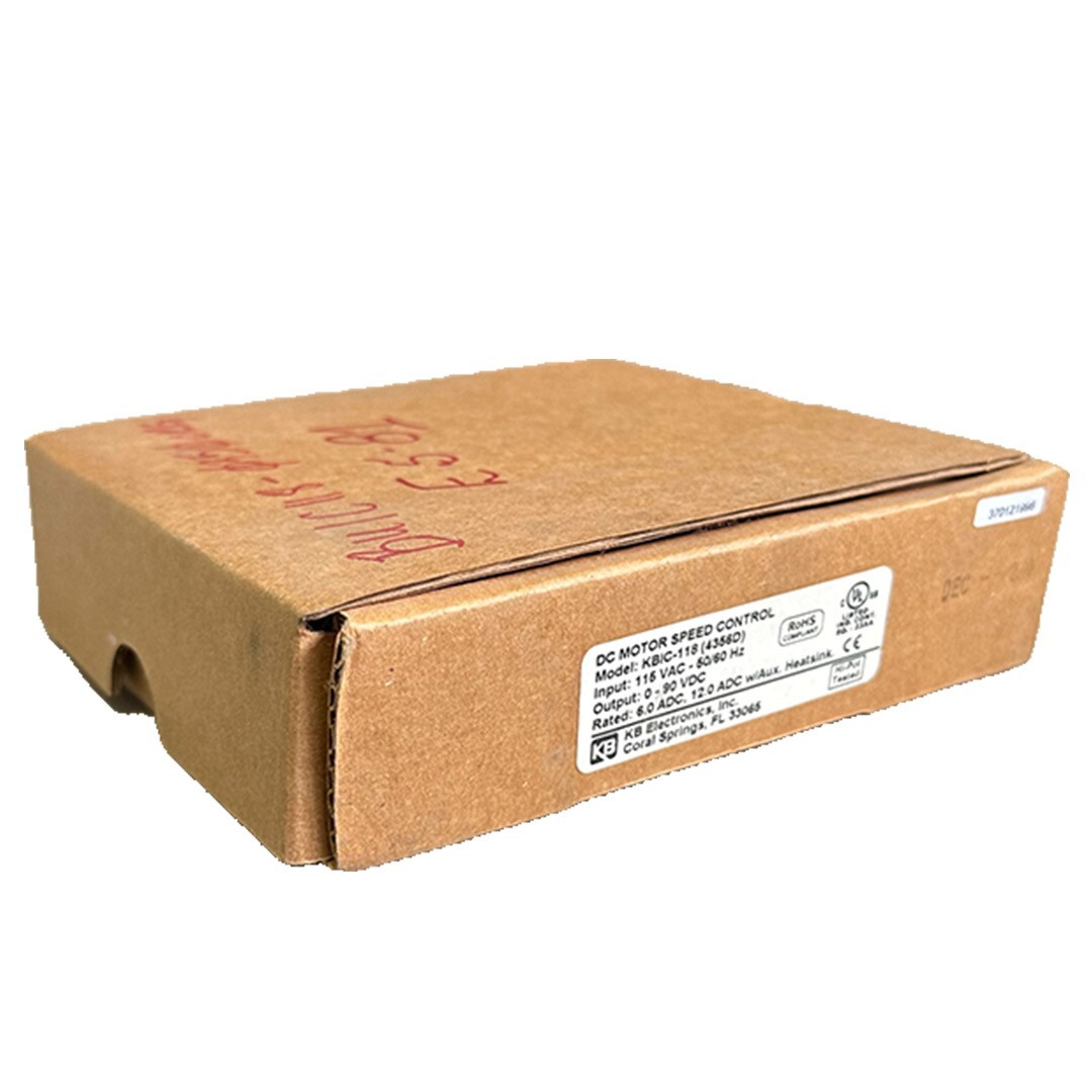 Used NEW KB ELECTRONICS KBIC-118 / KBIC118 DC MOTOR SPEED CONTROL 115V 50/60Hz 4356D