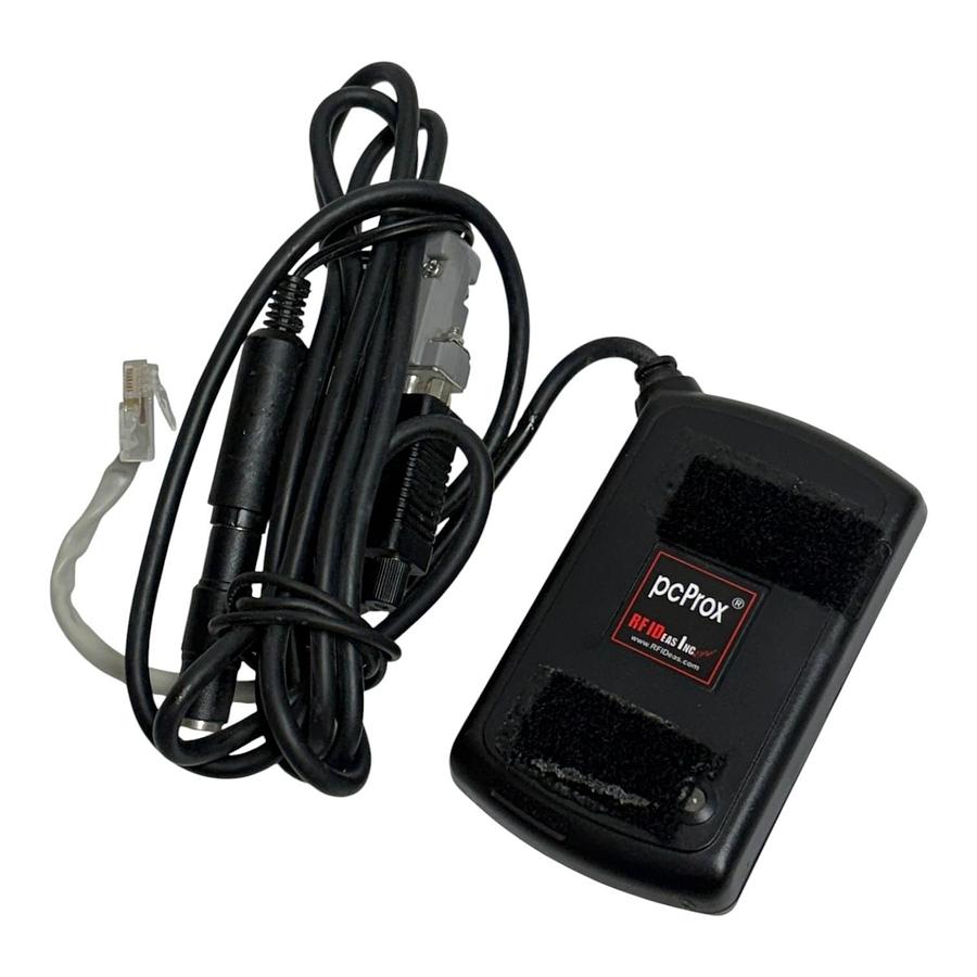 Used RF Ideas BSE-PCPRXH-232 pcProx RFID Card Reader with Adapter Cable