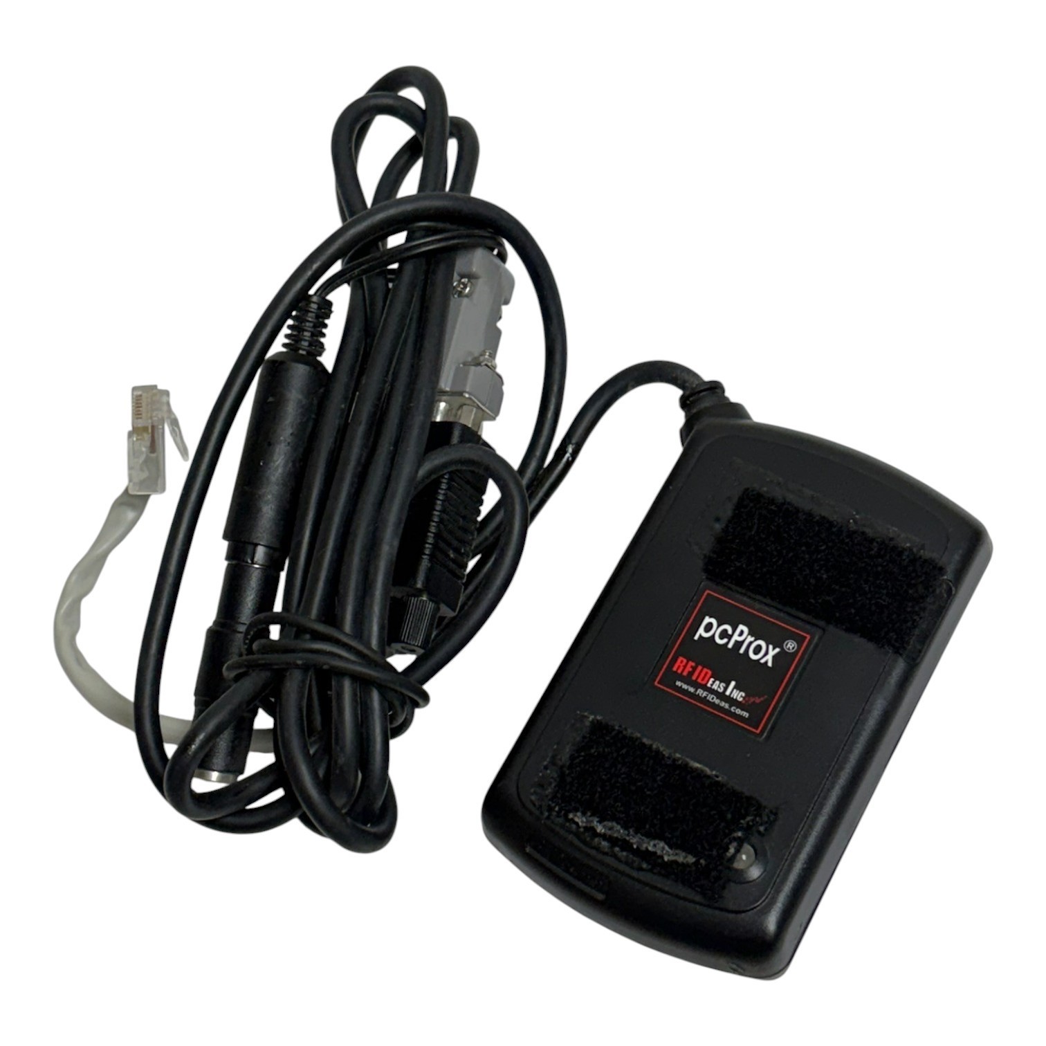 Used RF Ideas BSE-PCPRXH-232 pcProx RFID Card Reader with Adapter Cable
